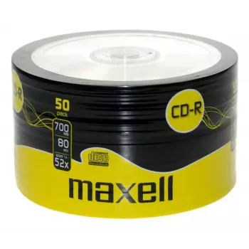 Tušti CD-R MAXELL 624036 — 700 MB, 52x, pakuotėje 50 vnt.