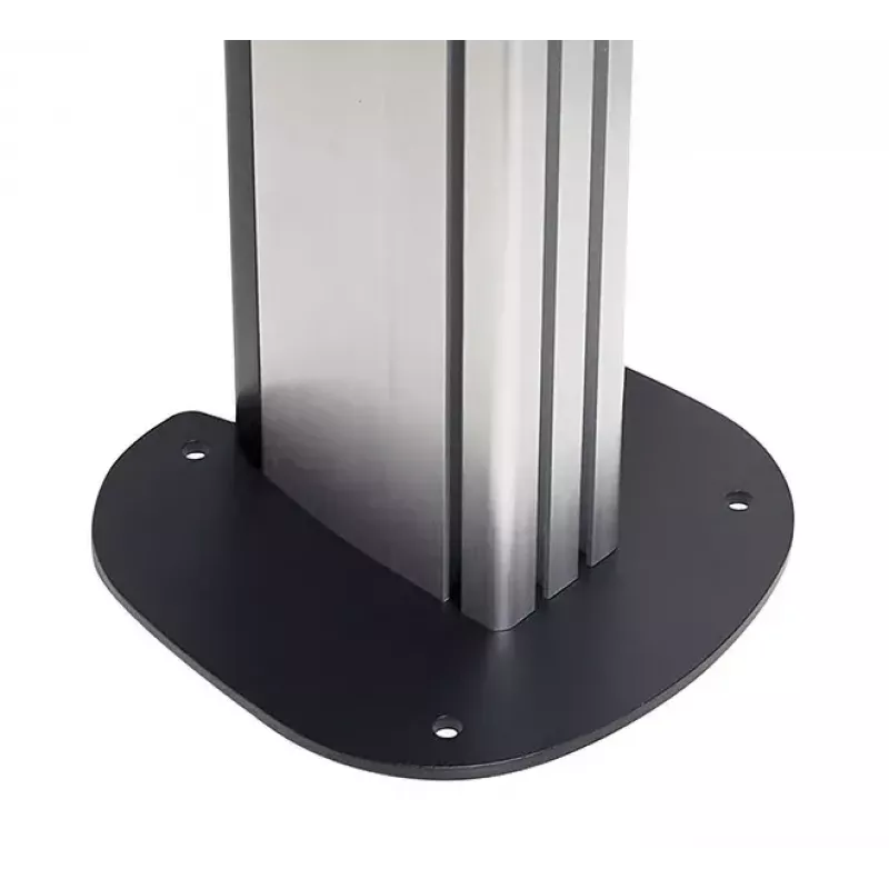 Prie grindų tvirtinamas grindų pagrindas B-TECH SYSTEM X BT8380, skirtas montuoti ant grindų, 240×240×6 mm, 200 kg, juodas