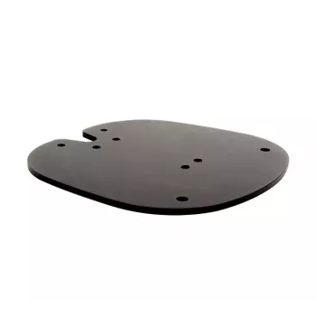 Prie grindų tvirtinamas grindų pagrindas B-TECH SYSTEM X BT8380, skirtas montuoti ant grindų, 240×240×6 mm, 200 kg, juodas