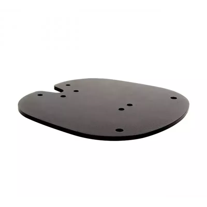 Prie grindų tvirtinamas grindų pagrindas B-TECH SYSTEM X BT8380, skirtas montuoti ant grindų, 240×240×6 mm, 200 kg, juodas