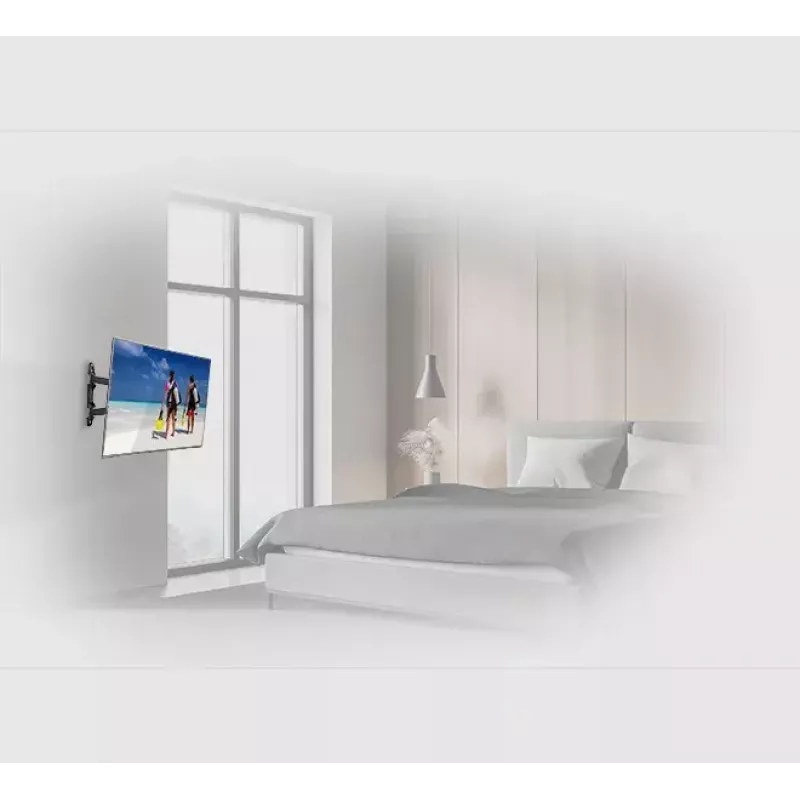 Sieninis/lubinis reklaminio ekrano laikiklis B-TECH BTV513 55 colių (139,7 cm) ekranui, maks. 35 kg, VESA 426×400, pakreipimas -2–10°, pasukimas 180° — juodas
