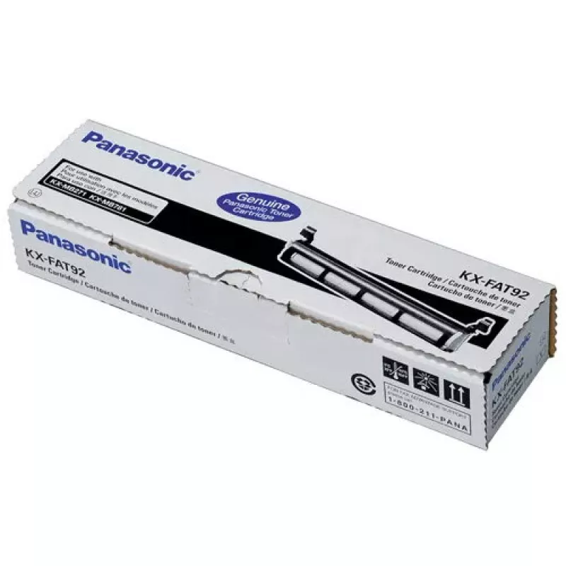 Tonerio kasetė Panasonic KX-FAT92 juoda, Originali, išeiga ≈2000 puslapių, 1 vnt.