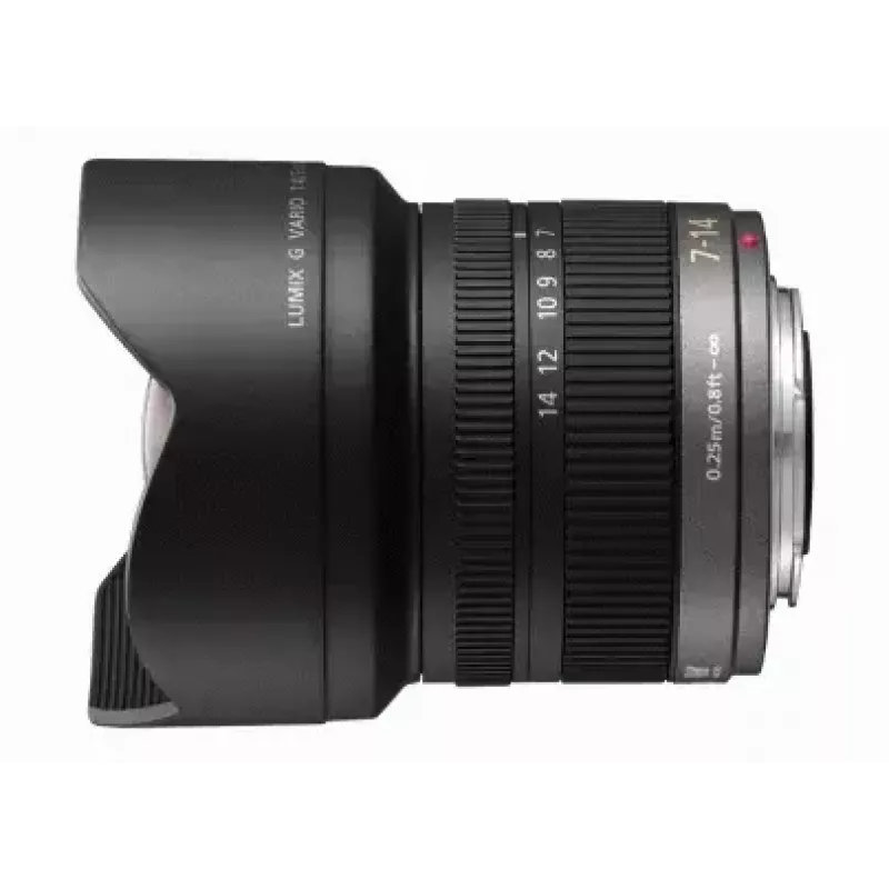 Objektyvas Panasonic H-F007014 Juodas