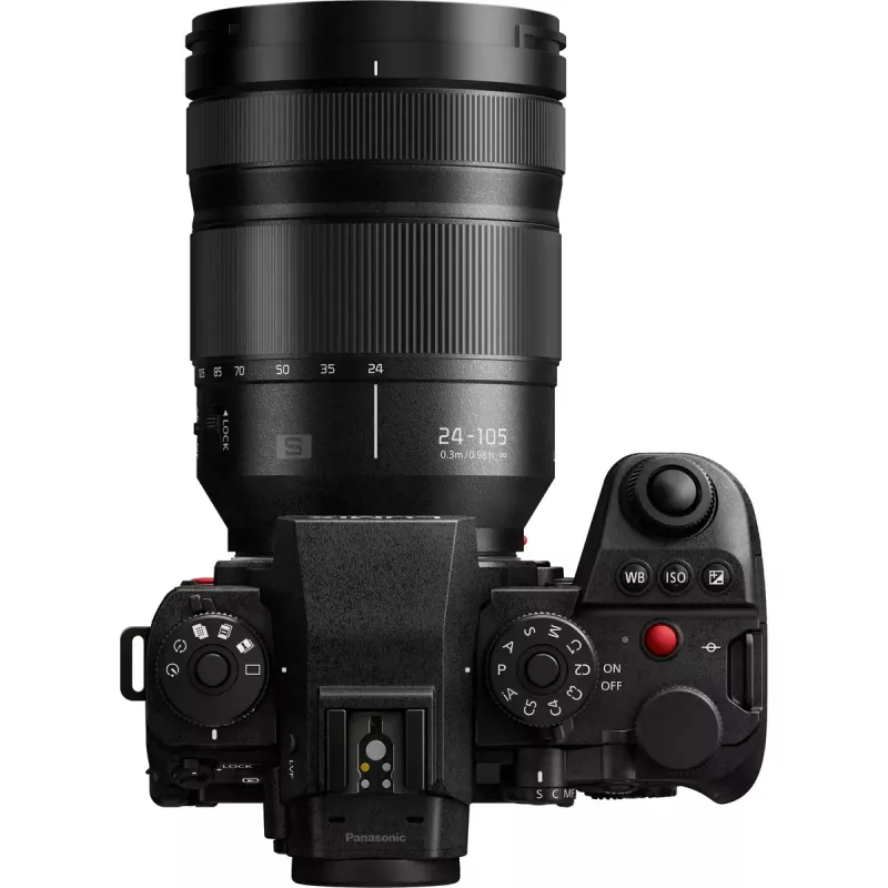 Veidrodinis fotoaparatas Panasonic Lumix DC-S1R II su 24–105 mm objektyvu, 47,3 MP viso kadro