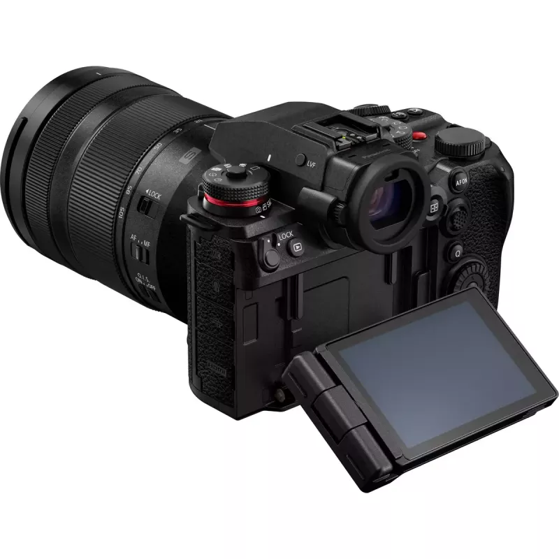 Veidrodinis fotoaparatas Panasonic Lumix DC-S1R II su 24–105 mm objektyvu, 47,3 MP viso kadro