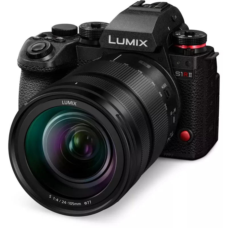 Veidrodinis fotoaparatas Panasonic Lumix DC-S1R II su 24–105 mm objektyvu, 47,3 MP viso kadro