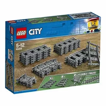 LEGO traukinio rinkinys LEGO City Rails 60205 — keleivinis traukinys ir lankstūs bėgiai