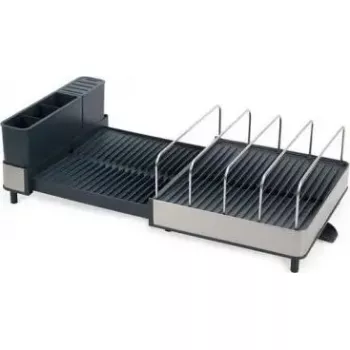 Dish drainer joseph joseph Extend Max Steel kompaktiško dizaino, sulankstomas indų ir stalo įrankių džiovinimo stovas