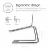Nešiojamojo kompiuterio stovas Desire2 Supreme Pro sidabrinis 43,9 cm (17,3 col.) nešiojamiesiems kompiuteriams, aliuminis, 127 mm aukščio, 254 mm ilgio