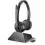 Laisvų rankų įranga ir įkrovimo stotelė POLY W8220 – belaidė Bluetooth, antausinė, galvos juosta, 180 m atstumas, 160 g, juoda