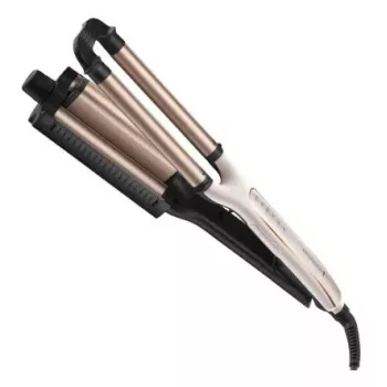 Automatinis lenkiamasis lygintuvas Remington CI91AW — rožinis auksas/juoda, S formos cilindras, keraminė danga, 150–210°C, 3 m sukamas laidas