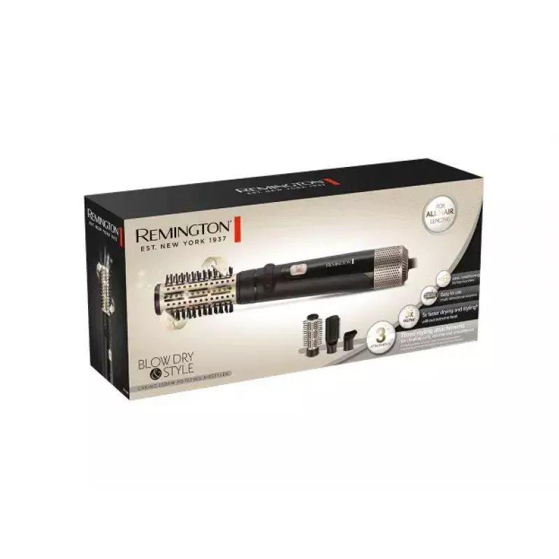 Karšto oro šepetys Remington AS7580 1000 W Juoda Auksinė