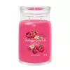Vaškinė žvakė Yankee Candle Cylinder Raspberry Crimson — Aukštis 157 mm, Skersmuo 93 mm, Svoris 567 g, 1 vnt.
