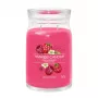 Vaškinė žvakė Yankee Candle Cylinder Raspberry Crimson — Aukštis 157 mm, Skersmuo 93 mm, Svoris 567 g, 1 vnt.