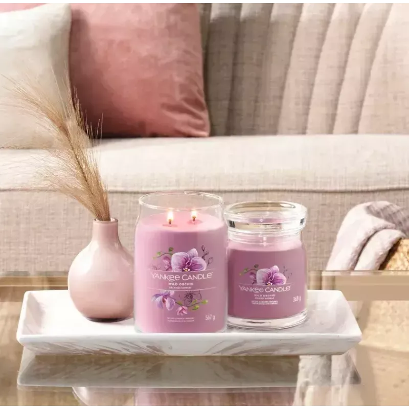 Vaškinė žvakė Yankee Candle Wild Orchid Aukštis 157 mm Plotis 93 mm