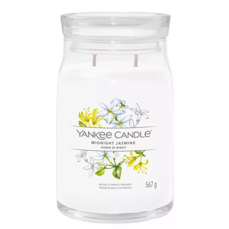 Vaškinė žvakė Yankee Candle Midnight Jasmine 157 mm aukštis 93 mm plotis 567 g