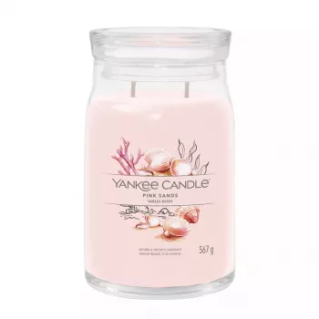 Vaškinė žvakė cilindro formos Yankee Candle 1629962E Citrus Floral Vanilla rožinė 157mm 9.3cm 567g