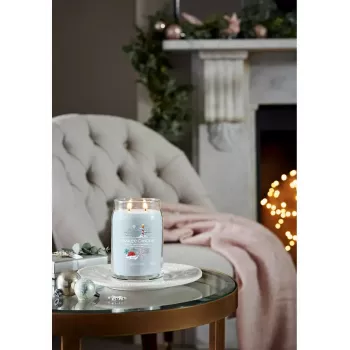 Vaškinė žvakė Yankee Candle North Pole Hideaway Mėlyna 157 mm 567 g