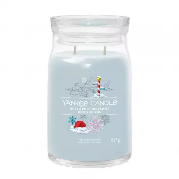Vaškinė žvakė Yankee Candle North Pole Hideaway Mėlyna 157 mm 567 g