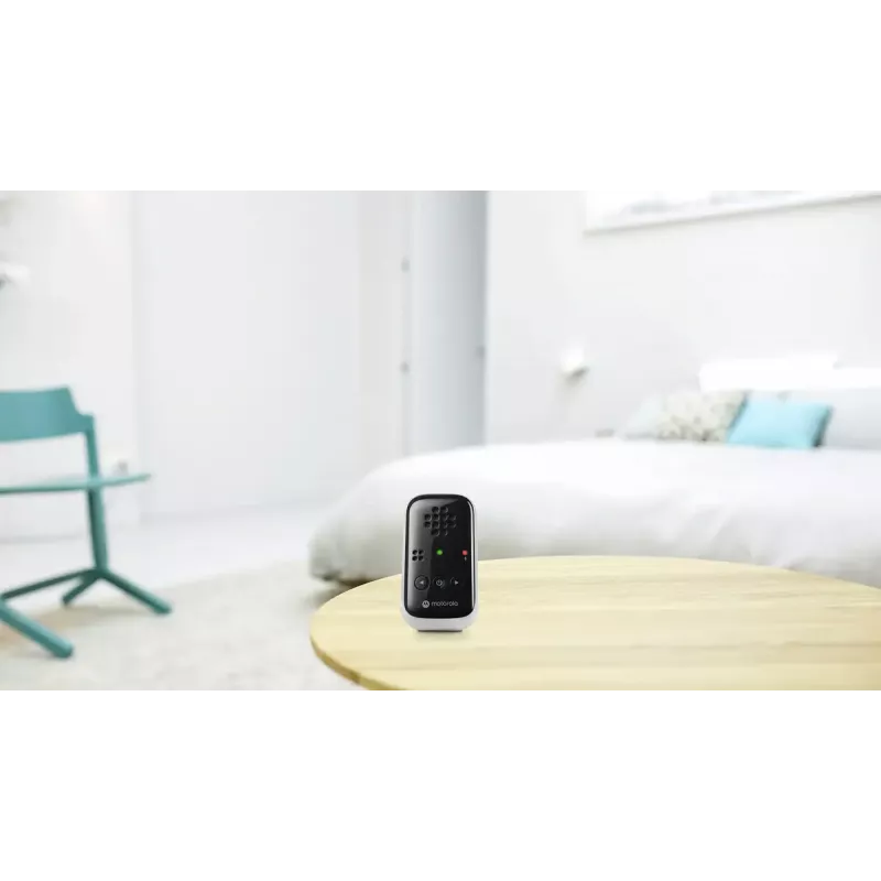 Kūdikio garso monitorius MOTOROLA PIP10 baltos-juodos spalvos 2,4 GHz diapazonas