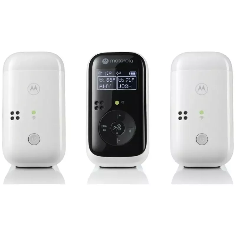 Kūdikio monitorius MOTOROLA PIP15 Twin Audio su 120 m nuotoliu, dviejų įrenginių garso monitoriaus rinkinys