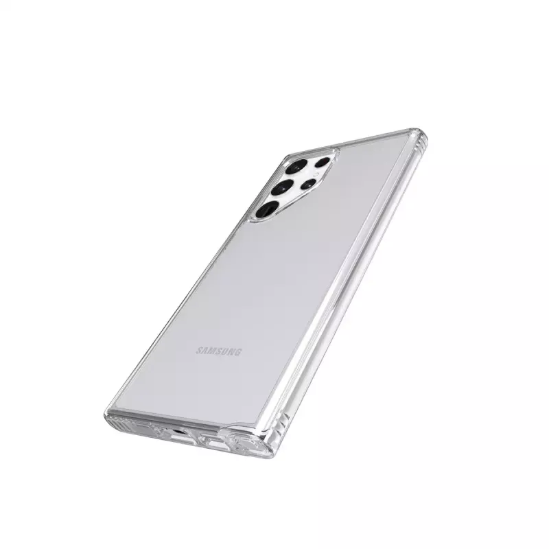 Tech21 Evo Clear mobiliojo telefono dėklas permatomas Samsung Galaxy S22 Ultra 15,5 cm
