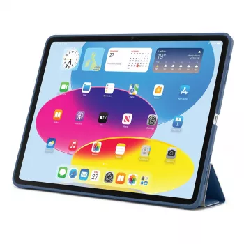 Planšetinis atverčiamas dėklas PIPETTO P052-51-V, skirtas iPad 10th Gen (10,9 col.) — mikropluoštas ir TPU, 5 pastatymo režimai