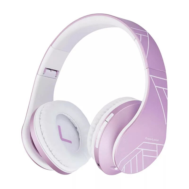 Ausinės PowerLocus P2 vaikiškos ausinės violetinės/baltos