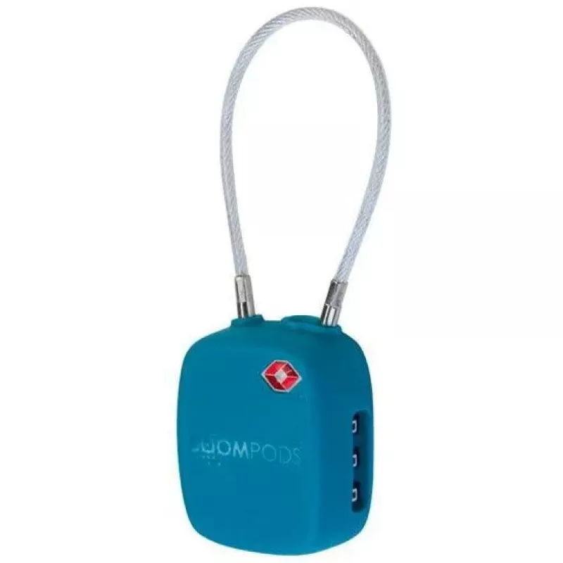 Lagamino sekiklis Boompods LOCK TSA Ocean Blue — bagažo sekiklis su TSA užraktu