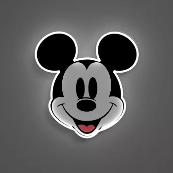 Figūrėlė Mickey pelė Geltonapop Disney su atspausdintu veidu – kolekcinė personažo figūrėlė