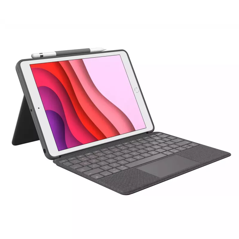 Klaviatūros dėklas Logitech Combo Touch, skirtas iPad 7, 8, 9 kartos