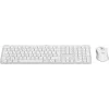 Logitech MK950 Signature plonas klaviatūra su pele, biuro, RF belaidis + Bluetooth, QWERTY danų/suomių/norvegų/švedų, baltas