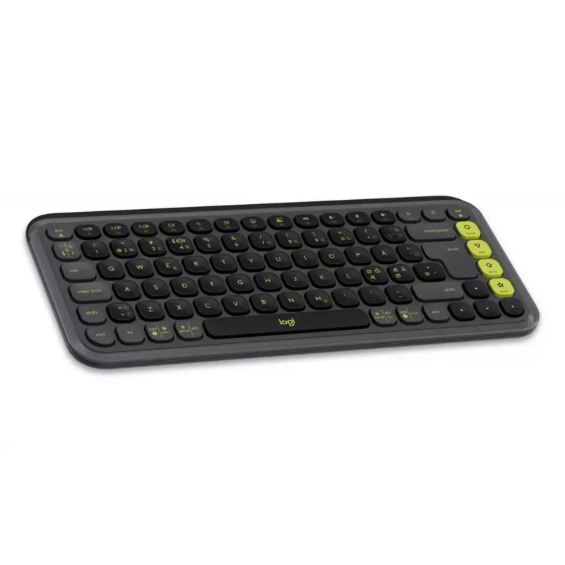 Klaviatūros ir pelės rinkinys Logitech POP Icon QZERTY Bluetooth Mini Grafitas Žalia
