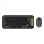 Klaviatūros ir pelės rinkinys Logitech POP Icon QZERTY Bluetooth Mini Grafitas Žalia