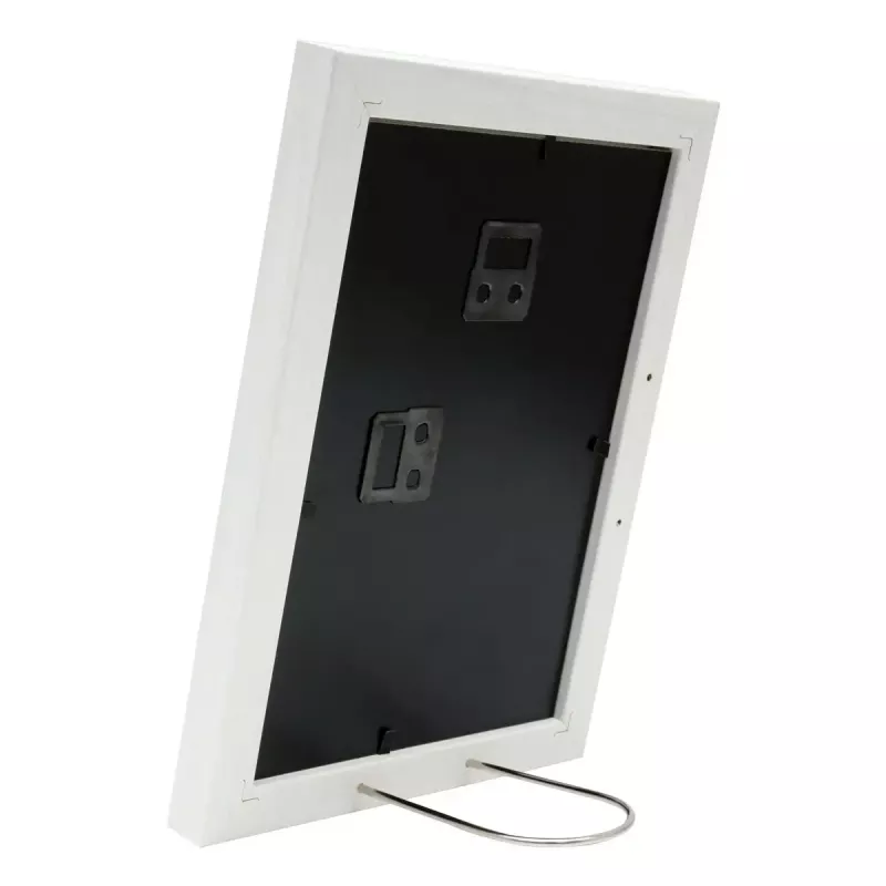Pavienis nuotraukų rėmelis Deknudt S66KF1 P1 Baltas MDF Stiklas Medis 30x40