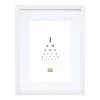 Pavienis nuotraukų rėmelis Deknudt S66KF1 P1 Baltas MDF Stiklas Medis 30x40