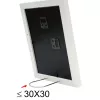 Pavienis nuotraukų rėmelis Deknudt S66KF1 P1 Baltas MDF Stiklas Medis 30x40