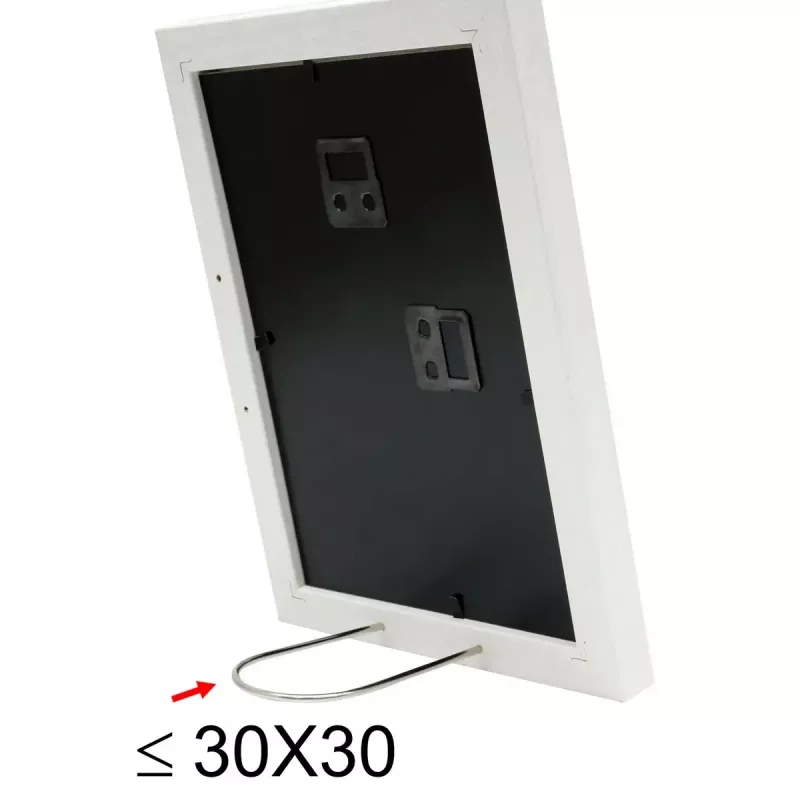 Pavienis nuotraukų rėmelis Deknudt S66KF1 P1 Baltas MDF Stiklas Medis 30x40