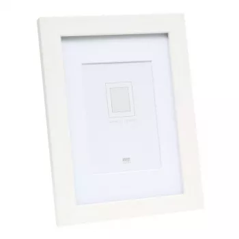 Pavienis nuotraukų rėmelis Deknudt S66KF1 P1 Baltas MDF Stiklas Medis 30x40