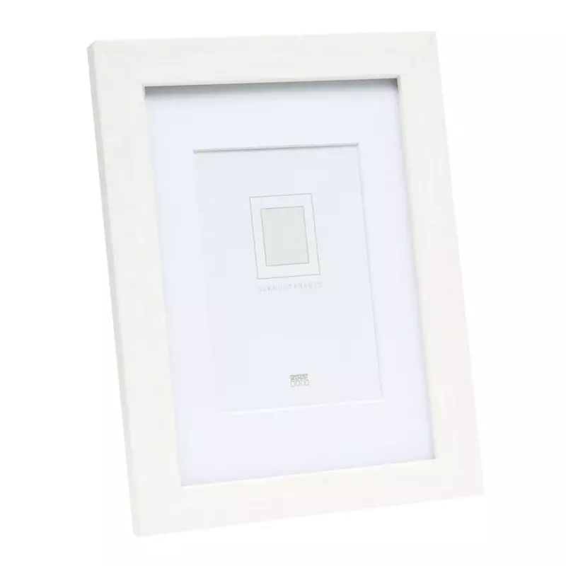 Pavienis nuotraukų rėmelis Deknudt S66KF1 P1 Baltas MDF Stiklas Medis 30x40