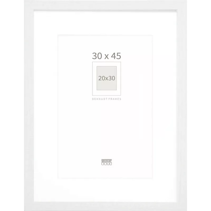 Nuotraukų rėmelis Deknudt S66KD1 P1 30x45 Medis Sidabrinis su paspartu