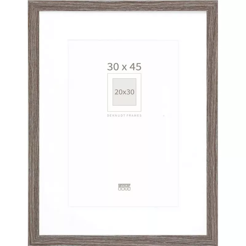 Nuotraukų rėmelis Deknudt S66KH3 Medis Pilkas Ąžuolas 30x45 su paspartu