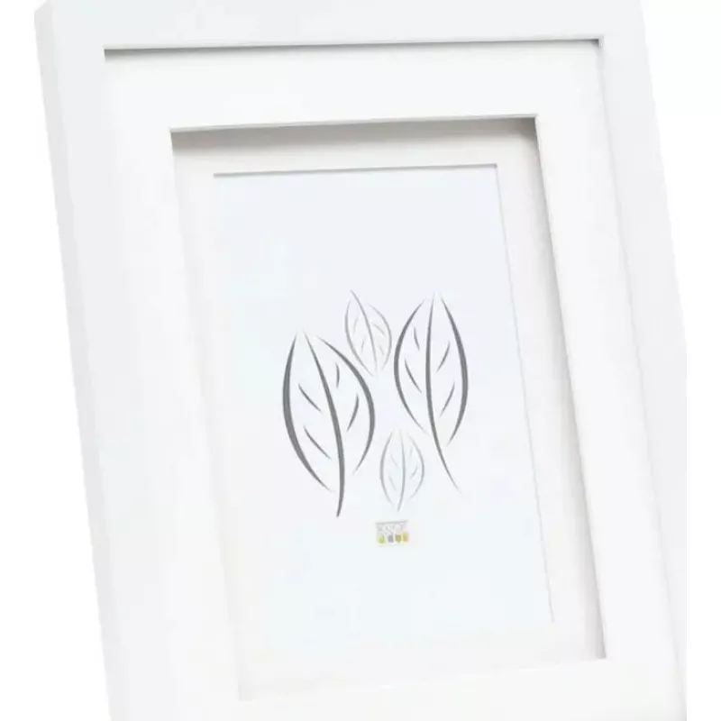Nuotraukų rėmelis Deknudt Double Passepartout S65KK1 Baltas 15x20 cm medinis