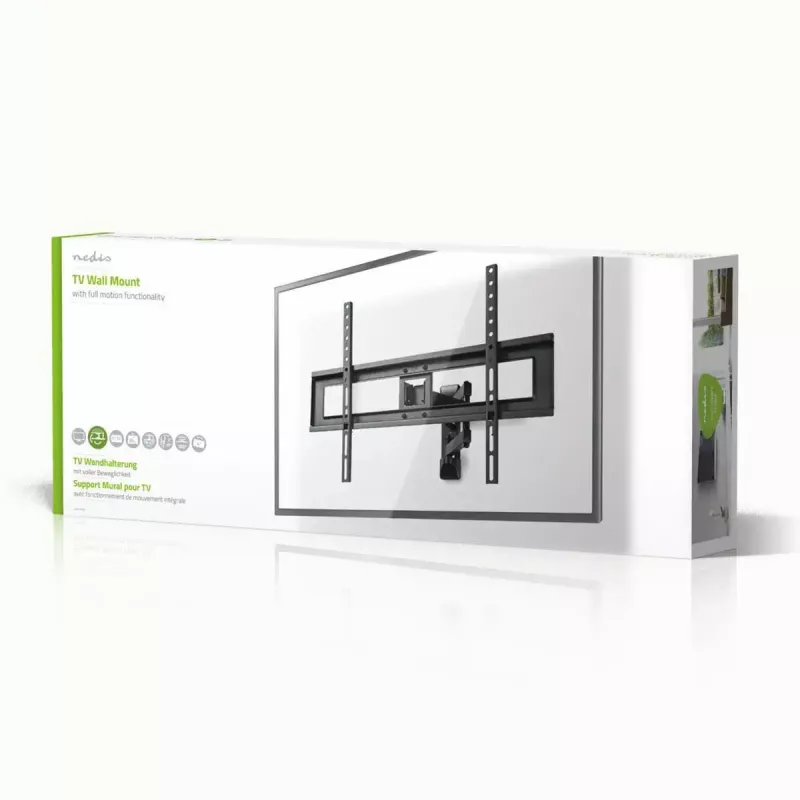 TV laikiklio stovas Nedis TVWM1550BK 94–177,8 cm (37–70 colių) ekranams, maks. VESA 600x400, maks. apkrova 25 kg, juodas