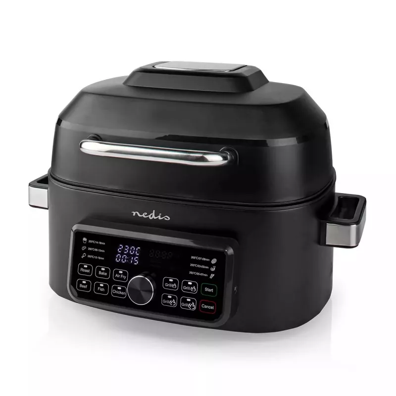 Karšto oro gruzdintuvė Nedis KAAFG600BK 6 l 1660 W juoda