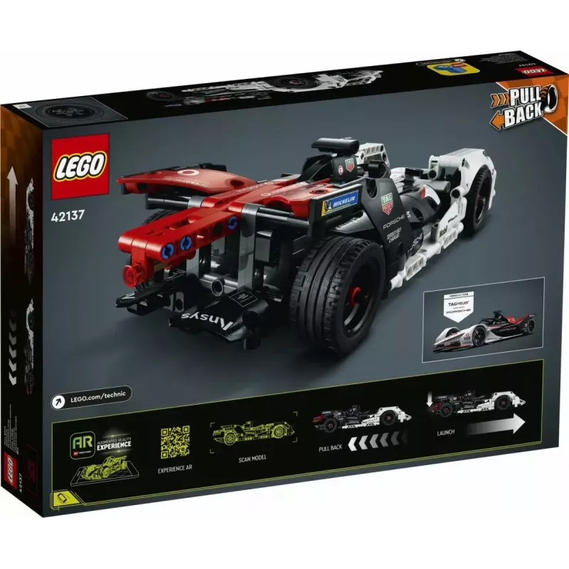 LEGO kaladėlių rinkinys Formula E Porsche 99X Electric modelis 42137 – konstravimo žaislų rinkinys