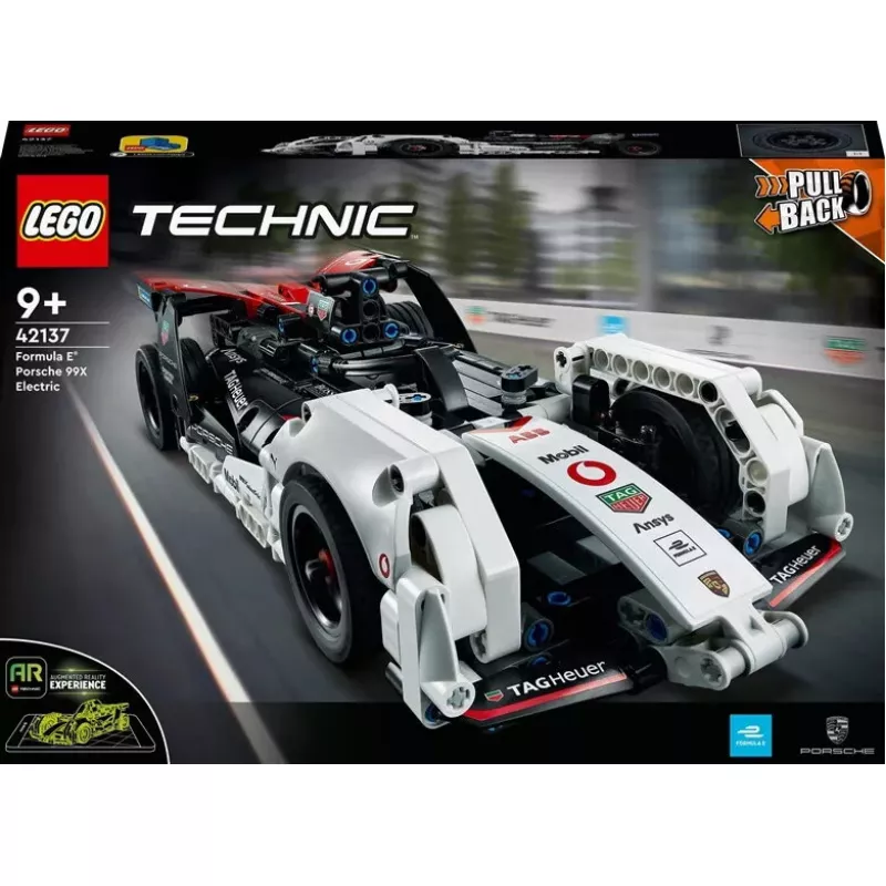 LEGO kaladėlių rinkinys Formula E Porsche 99X Electric modelis 42137 – konstravimo žaislų rinkinys