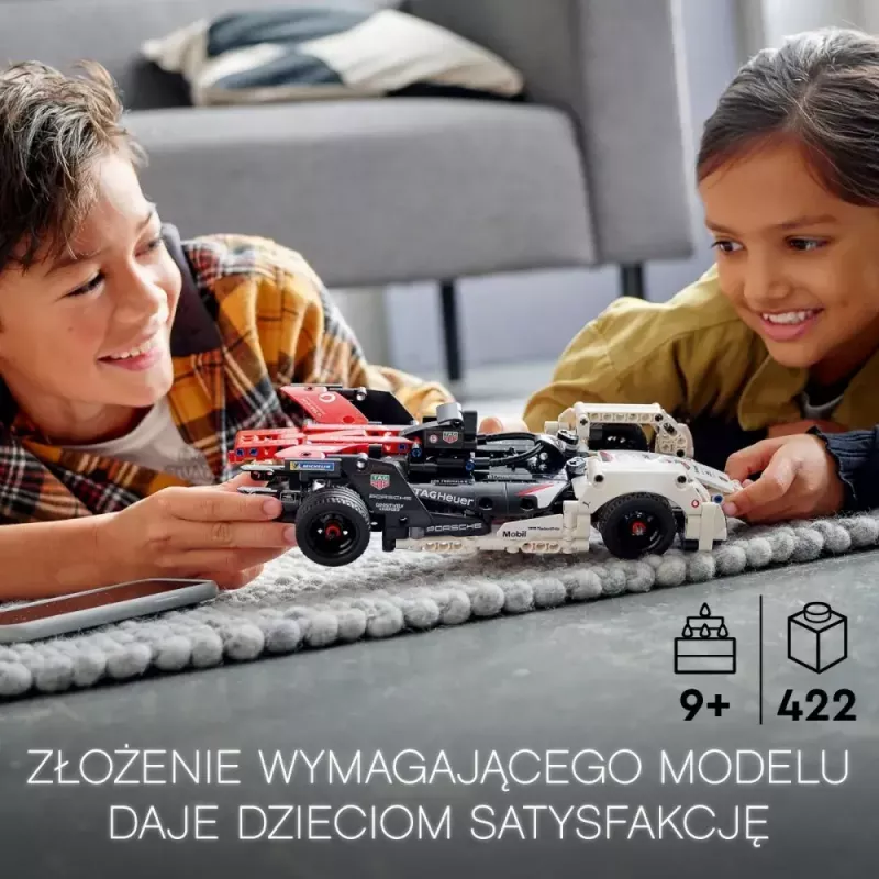 LEGO kaladėlių rinkinys Formula E Porsche 99X Electric modelis 42137 – konstravimo žaislų rinkinys