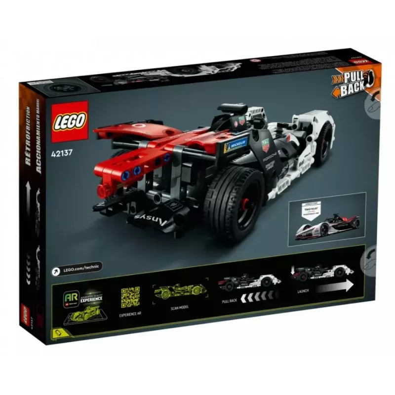 LEGO kaladėlių rinkinys Formula E Porsche 99X Electric modelis 42137 – konstravimo žaislų rinkinys