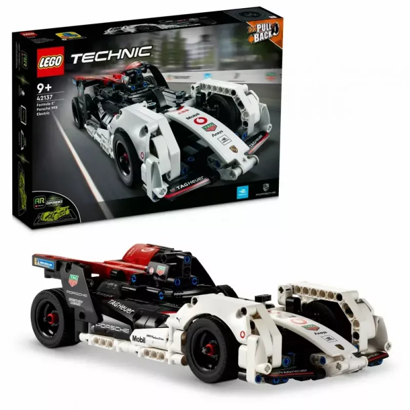LEGO kaladėlių rinkinys Formula E Porsche 99X Electric modelis 42137 – konstravimo žaislų rinkinys